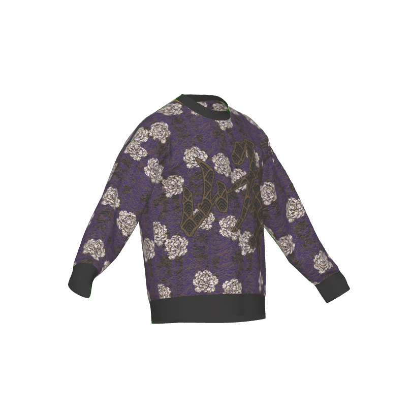 Seimei Hikari Unisex Ceremonial Smoke LE 53 Toyama Kanji Mine Summit Relaxed Fit Sweater