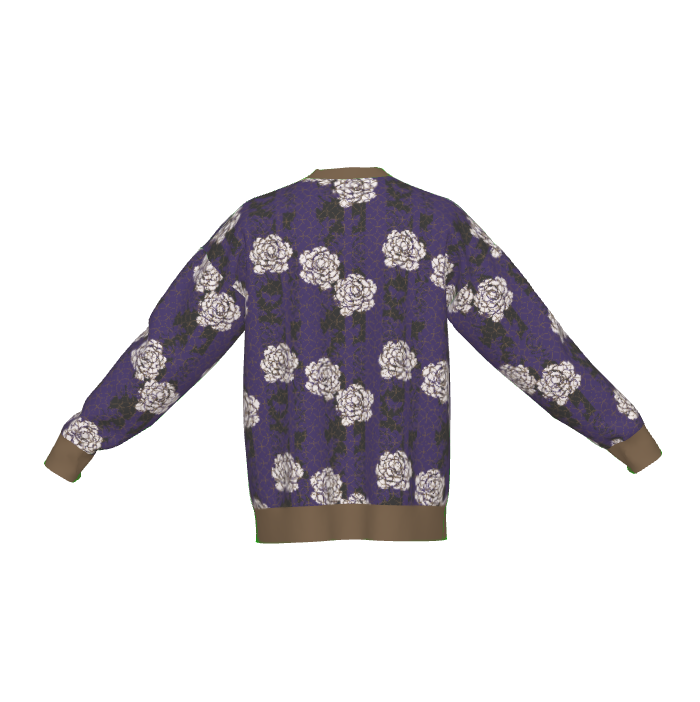 Seimei Hikari Unisex Ceremonial Smoke LE 32 Shippo Kanji En Connection Relaxed Fit Sweater