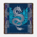 Elemental Crest Water 06 Woven Blanket Tapestry Throw 54" x 60"