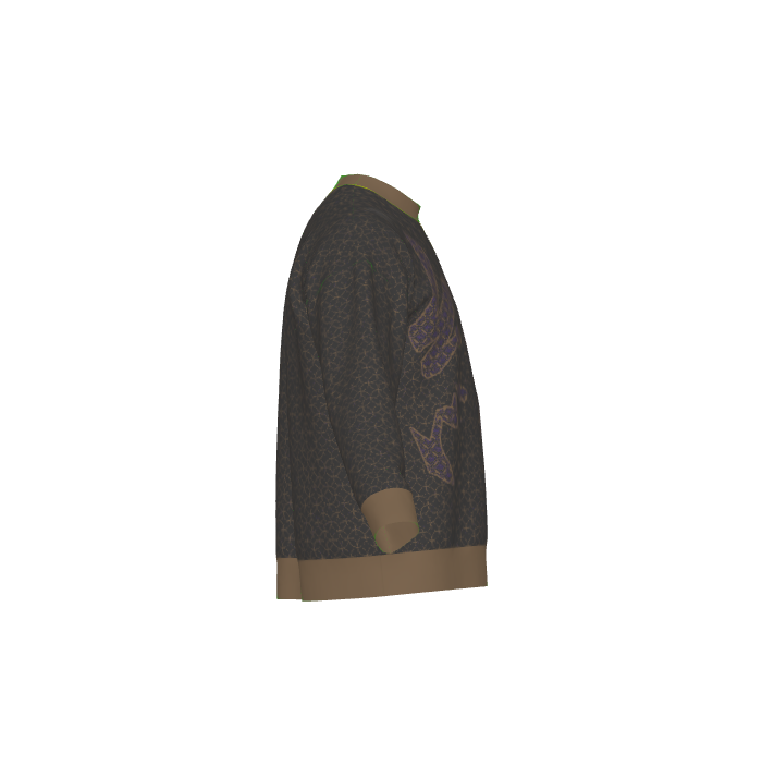 Seimei Hikari Unisex Ceremonial Smoke LE 34 Shippo Kanji En Connection Relaxed Fit Sweater