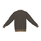Seimei Hikari Unisex Ceremonial Smoke LE 38 Seigaiha Kanji Rye Flow Relaxed Fit Sweater
