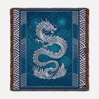 Elemental Crest Water 10 Woven Blanket Tapestry Throw 54" x 60"