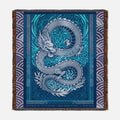 Elemental Crest Water 05 Woven Blanket Tapestry Throw 54" x 60"