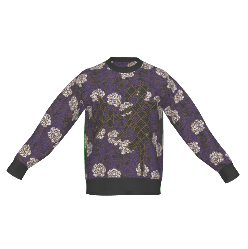 Seimei Hikari Unisex Ceremonial Smoke LE 53 Toyama Kanji Mine Summit Relaxed Fit Sweater