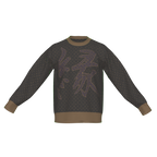 Seimei Hikari Unisex Ceremonial Smoke LE 34 Shippo Kanji En Connection Relaxed Fit Sweater