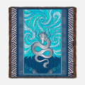 Elemental Crest Water 08 Woven Blanket Tapestry Throw 54" x 60"