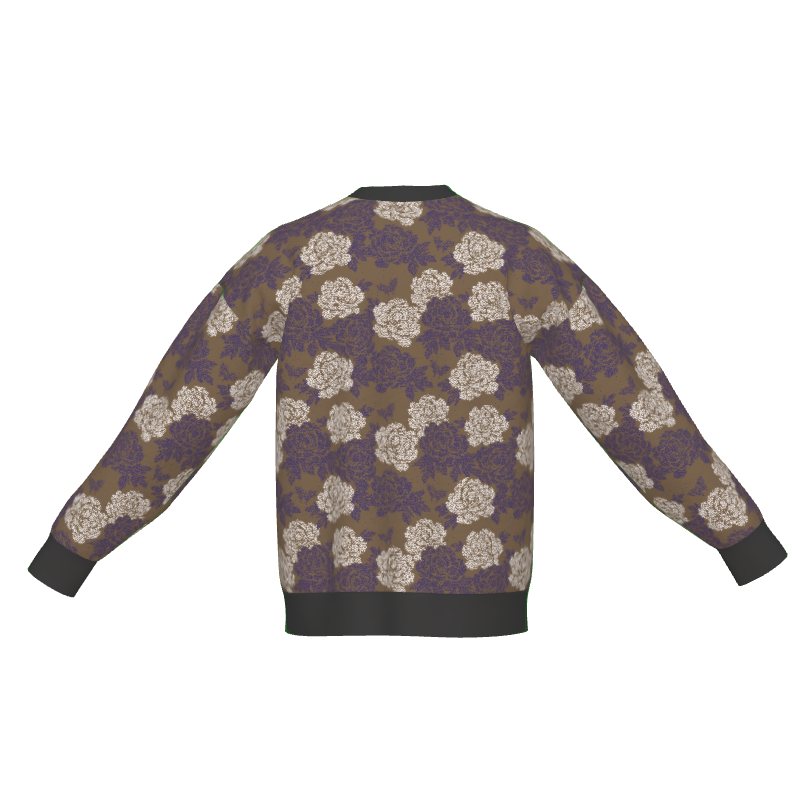 Seimei Hikari Unisex Ceremonial Smoke LE 35 Seigaiha Kanji Rye Flow Relaxed Fit Sweater
