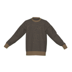 Seimei Hikari Unisex Ceremonial Smoke LE 38 Seigaiha Kanji Rye Flow Relaxed Fit Sweater