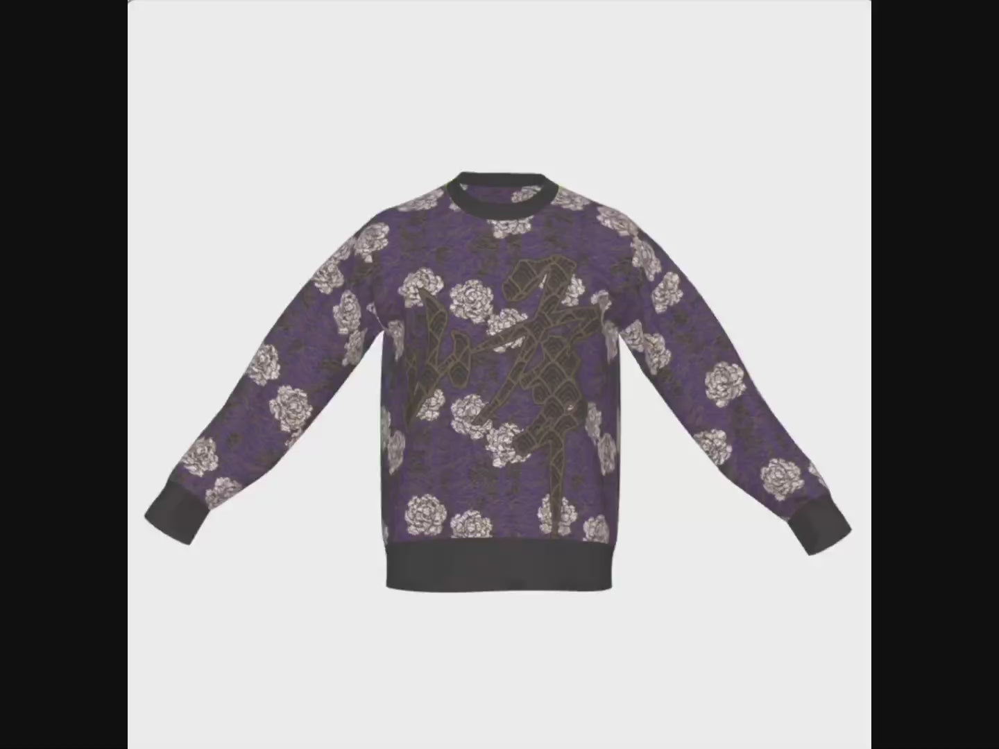 Seimei Hikari Unisex Ceremonial Smoke LE 53 Toyama Kanji Mine Summit Relaxed Fit Sweater